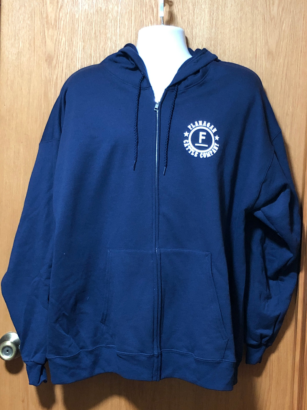 Navy Zip Up Hoodie