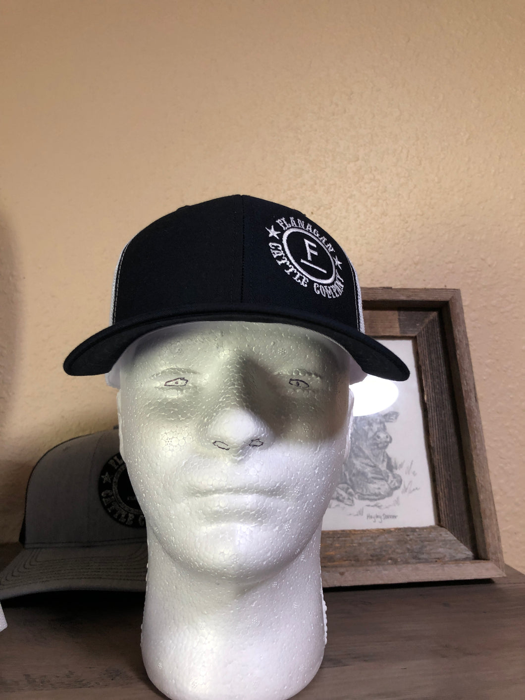 Navy & White Cap