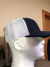 Load image into Gallery viewer, Navy &amp; White Cap
